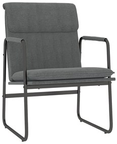 351343 vidaXL Стол шезлонг, тъмносив, 55x64x80 см, текстил