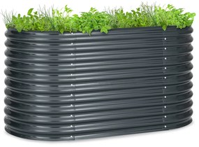 Blumfeldt High Grow, повдигната леха, 160 x 80 x 80 см, гофрирана ламарина, лесен монтаж