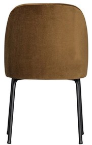 Кадифени трапезни столове в комплект 2 бр. в цвят горчица Vogue – WOOOD