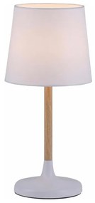 Leuchten Direkt 14423-16 - Настолна лампа NIMA 1xE14/40W/230V бяла