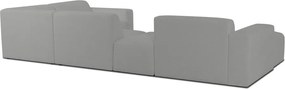 Сив ъглов диван от букле ("U" форма) Roxy – Scandic