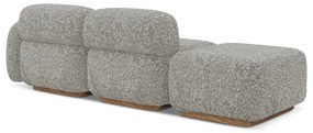Сив модулна лежанка (десен ъгъл) Ailani – Makamii
