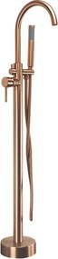 Cмесител-свободно стоящ Rea Lungo brush copper