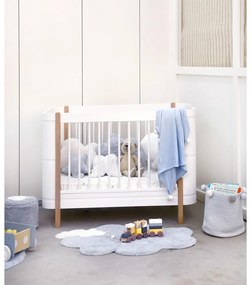 Светлосин ръчно изработен памучен детски килим подходящ за пране 70x100 cm Mini Dream – Lorena Canals