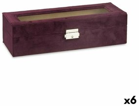 Watch Box Метал Кадифе (30,5 x 8,5 x 11,5 cm) (6 броя)