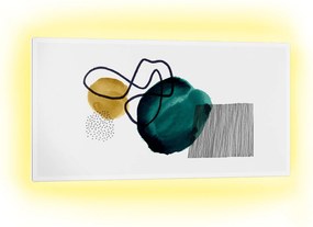 Klarstein Mojave 1000 смарт отоплителен уред 2 в 1 Инфрачервн конвектор 120х60 см 1000 W RGB осветление