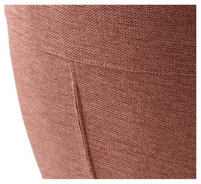 Розов тапициран трапезен стол с подлакътници Roxana – Unique Furniture