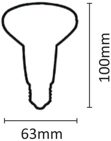 Лампа LED InLight E27 R63 8W 4000K