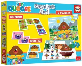 Игрален комплект, Educa, Hey Duggee, Домино, Мемори и 2 пъзела от 25 части