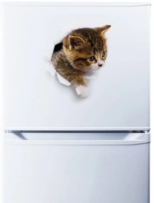 Стикер за стена Скриване на котка - Ambiance