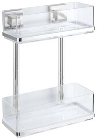 WENKO 22691100-Рафт VACUUM-LOC QUADRO ED 25,5x32,5 см сребрист/лъскав хром/прозрачен