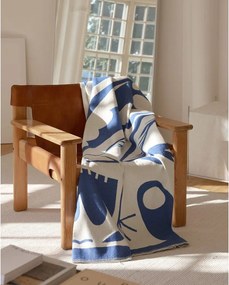 Синьо одеяло 165x200 cm Lino – noo.ma