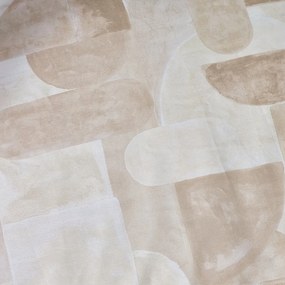 Бежово двойно удължено спално бельо 230x220 cm Sloane Geo – Catherine Lansfield