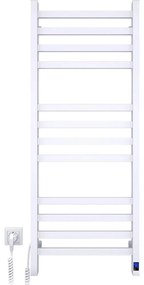 Хавлиена лира за баня с термостат AVANGARD 459W/230V 120,6 cm IP44 бяла, лява