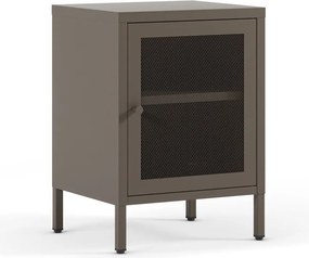 Сиво нощно шкафче Fayna – Marckeric