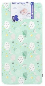 KIKKA BOO Матрак FANTASIA PLUS 60/120/7 см CLOUDS MINT