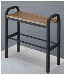 Метална етажерка за обувки в черно-натурален цвят Tower - YAMAZAKI