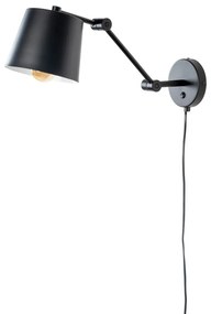 Черна стенна лампа Hajo – White Label