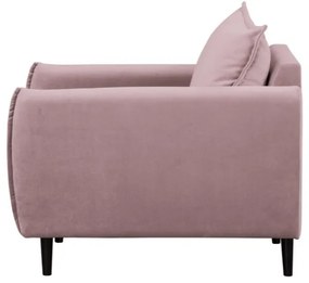 Кадифено кресло в цвят лавандула Juli – Ropez