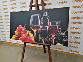 Картина на платно – Италианско вино и грозде