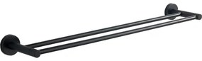 Mexen Remo двойна закачалка за кърпи, черна - 7050725-70