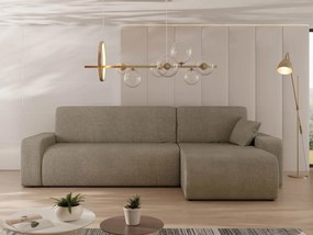 Ъглов диван Piano L-Кафяв