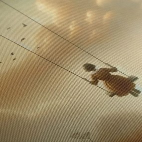 Картина на платно – Момиче на люлка