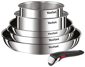 Tefal - Комплект съдове за готвене 6 части INGENIO COOK от неръждаема стомана