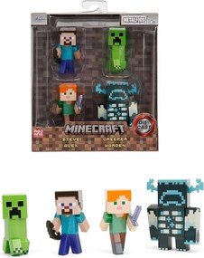 Jada Toys - Комплект от 4 фигурки Minecraft Nano Gurines