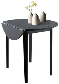 Черна сгъваема маса за хранене Quer, ⌀ 92 cm Trento - Støraa