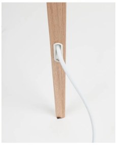 Бяла подова лампа Триножник Дърво, ø 50 cm - Zuiver