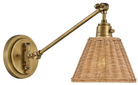 Hinkley HK-ARTI-1W-HB-NR-точково стенено осветително тяло ARTI 1xE27/60W/230V златисто/кафяво