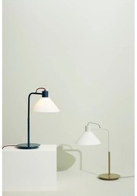 Бяла настолна лампа със стъклен абажур (височина 44 cm) Spot – Hübsch