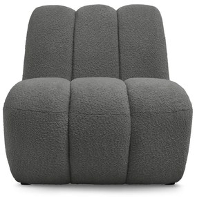 Тъмносиво кресло от прежда с примки от букле Janissaire – Bobochic Paris