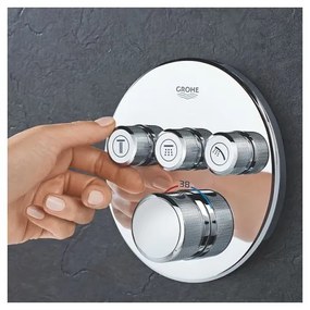 Термостатичен вграден кран 3 изхода Grohe I-Gold Glossy