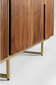 Скрин от масивно манго в златист цвят/в естествен цвят 160x75x40 cm Vilas – Bizzotto
