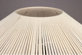 Черно-бяла настолна лампа с текстилен абажур (височина 62 cm) Elon – Dutchbone