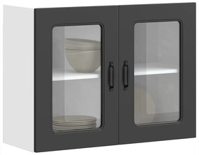 853608 vidaXL Кухненски стенен шкаф с стъклена врата, Kalmar, инженерно дърво