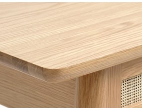 Конзолна маса с дъбов плот в естествен цвят 40x110 cm Barrali – Unique Furniture