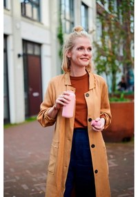 Бутилка от неръждаема стомана в сребрист цвят 350 ml Natural brushed – Mepal