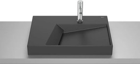 Умивалник за монтаж върху плот с отвор за смесител Horizon-G, 600 x 420 x 80mm, matt black