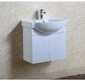 Конзолен PVC шкаф ICP 6076, Inter Ceramic, с умивалник, 60x46x60см