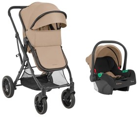 Комбинирана бебешка количка 3в1 One KIKAABOO - Beige
