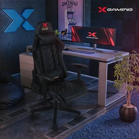 Геймърски стол Xgaming Xcom2 - черен и златист
