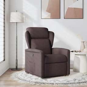 4015581 vidaXL Наклоняем стол, тъмнокафяв, текстил