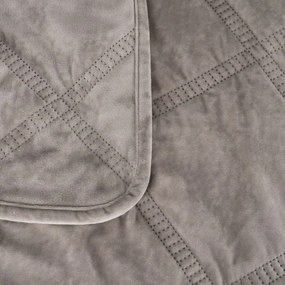 Сиво капитонирано покривало за легло 180x260 cm – Ixia