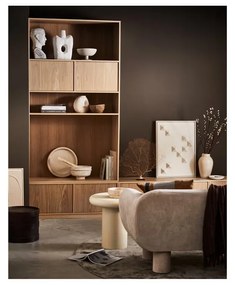 Модулна етажерка за книги с дъбов декор в естествен цвят 110x199 cm Modulair - vtwonen