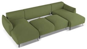 Зелен ъглов диван Malie – Makamii