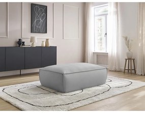 Светлосива табуретка от изкуствена кожа Boheme – Bobochic Paris