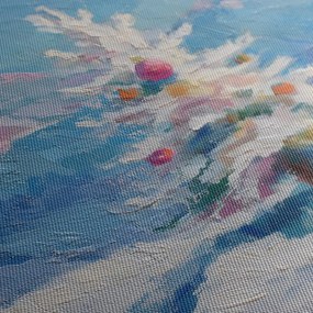 Картина на платно – Зимна магия с коледно дърво